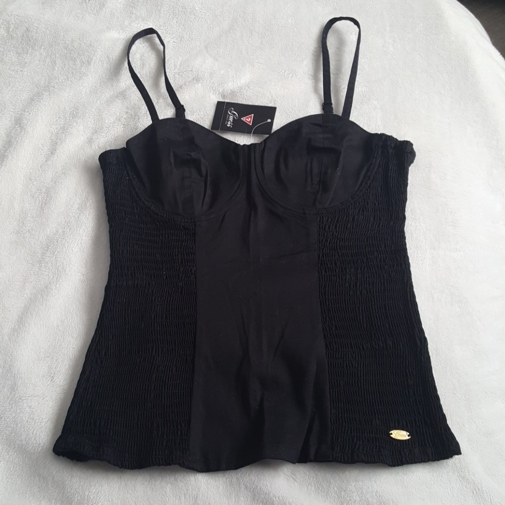 Guess bustier black. NWT